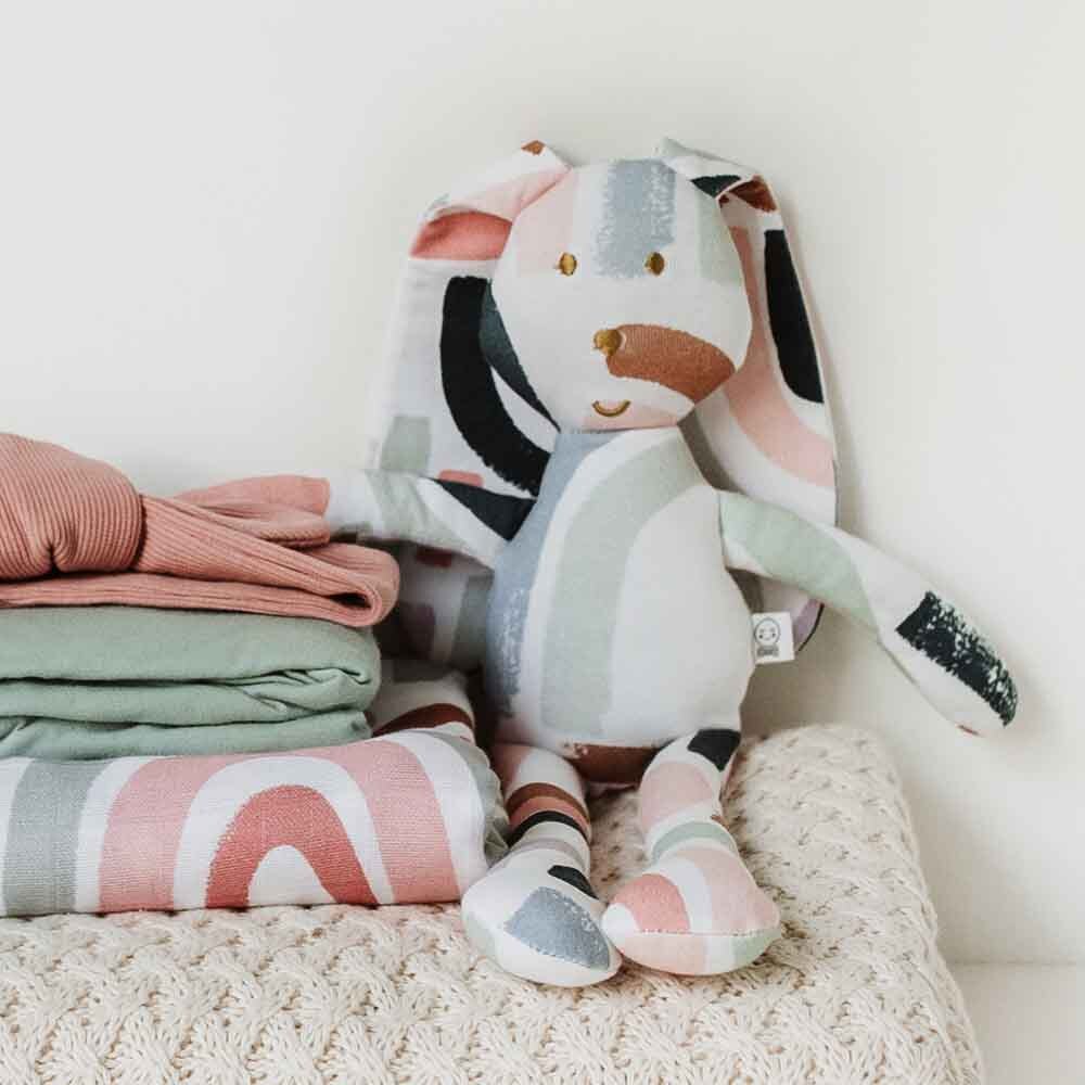 Snuggle Hunny Bunny Comforter in Rainbow Print