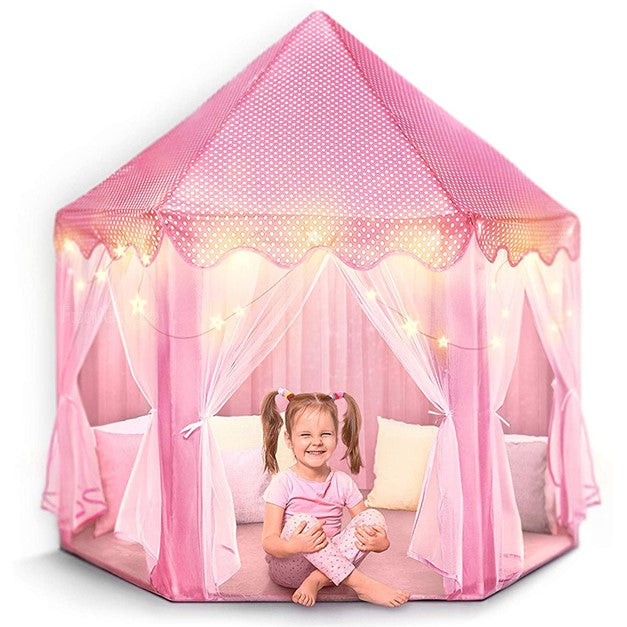 Baby Sitting In Princess Castle Tent 
