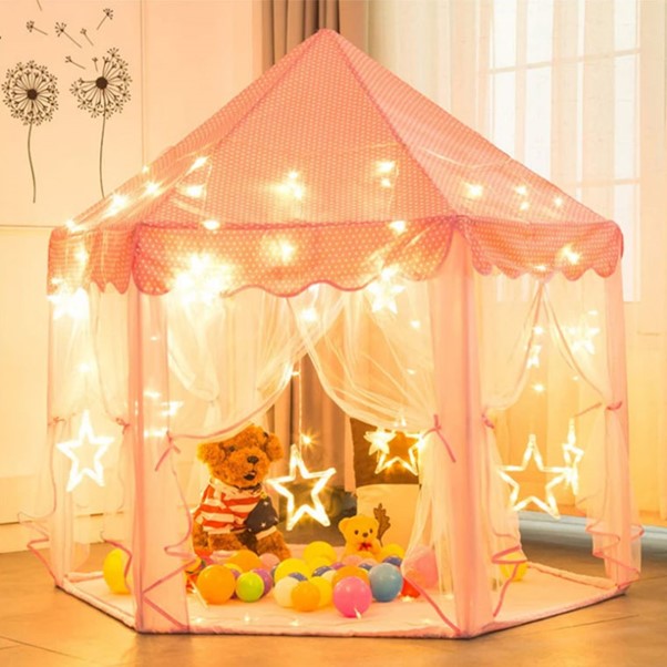 Princess Castle Tent With Lights 