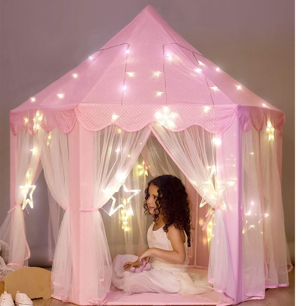 Fairy Lights In Princess Castle Tent 