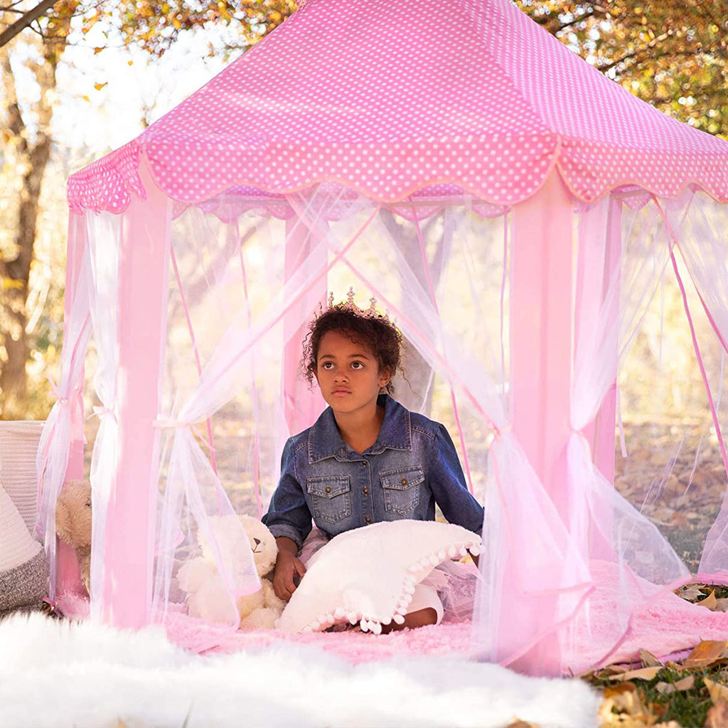 Baby In Princess Castle Tent 